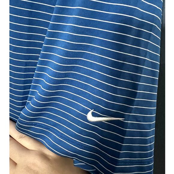 Nike Men’s Tour Performance Dri-Fit Blue & White Stripe Polo Golf Shirt,Size XXL - Picture 4 of 7